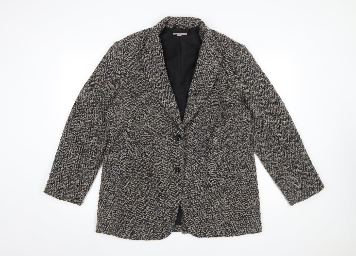 Womens UK Size 10 H&M Regular Grey Blazer