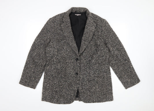 Womens UK Size 10 H&M Regular Grey Blazer