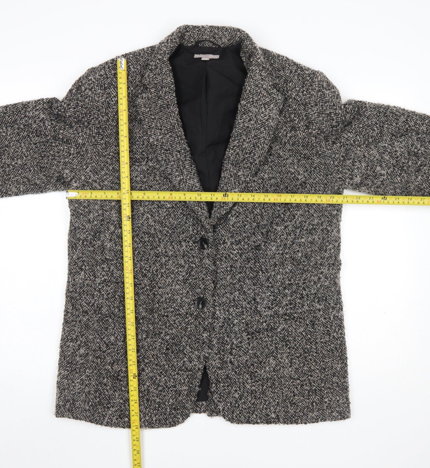 Womens UK Size 10 H&M Regular Grey Blazer