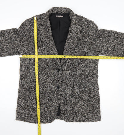 Womens UK Size 10 H&M Regular Grey Blazer