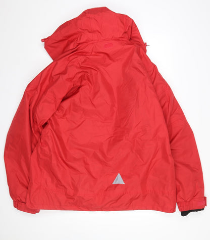 Mens UK Size L Result Red Parka Coat