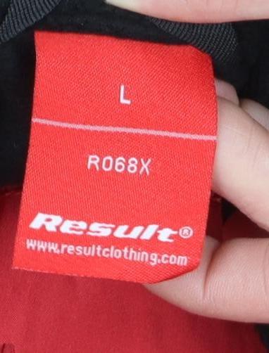 Mens UK Size L Result Red Parka Coat