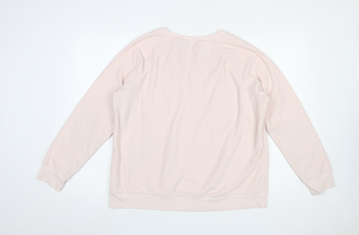 Womens UK Size XL Lands' End Beige Pullover Sweatshirt