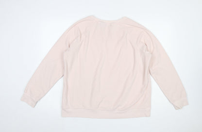 Womens UK Size XL Lands' End Beige Pullover Sweatshirt