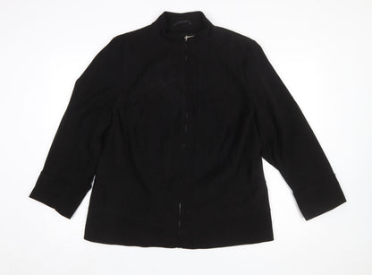 Womens UK Size 18 essence Black Basic Jacket