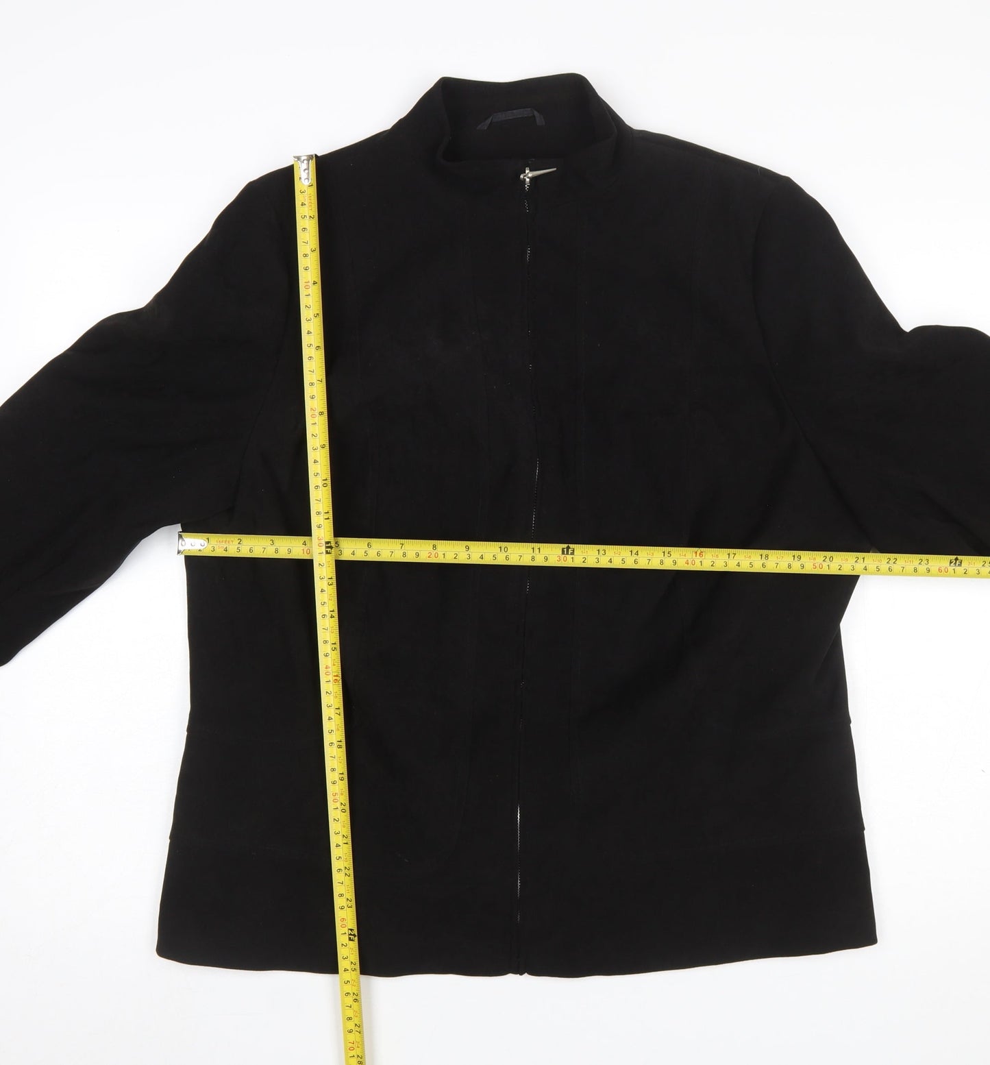 Womens UK Size 18 essence Black Basic Jacket