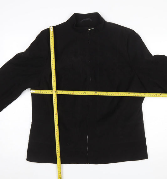 Womens UK Size 18 essence Black Basic Jacket