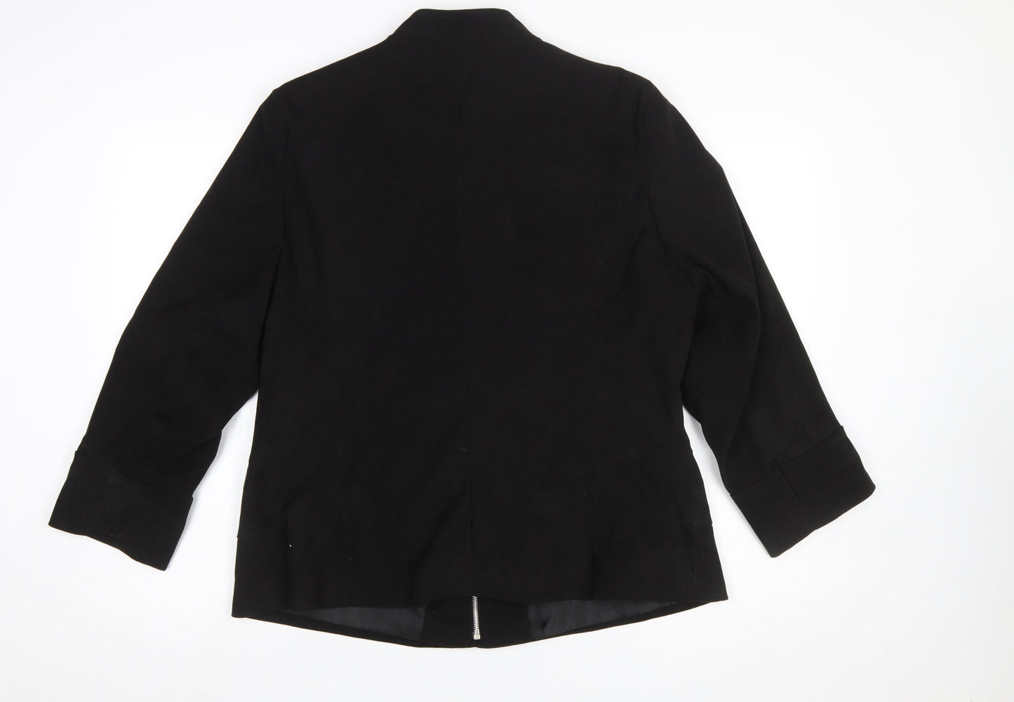 Womens UK Size 18 essence Black Basic Jacket