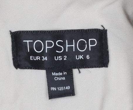 Womens UK Size 6 Topshop Regular Beige Blazer