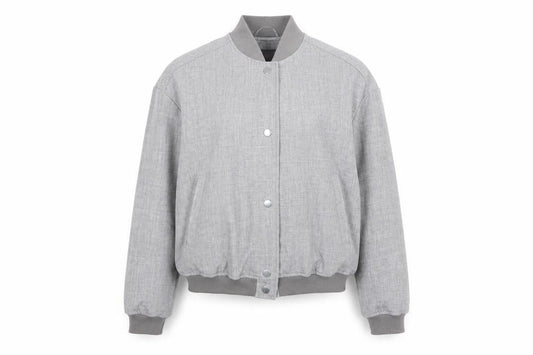 Womens UK Size 6 NEXT Grey Bomber Jacket