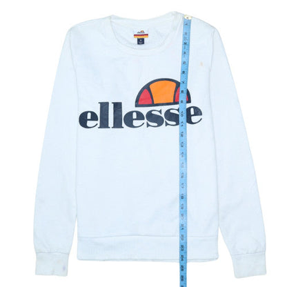 Womens UK Size 10 ellesse White Pullover Sweatshirt
