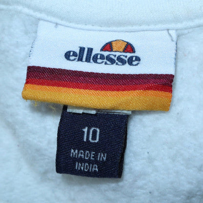 Womens UK Size 10 ellesse White Pullover Sweatshirt