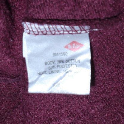 Mens UK Size 2XL Lee Cooper Brown Full Zip Hoodie