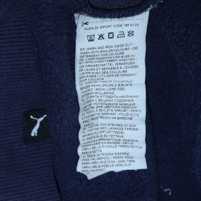 Mens UK Size M PUMA Blue Pullover Hoodie