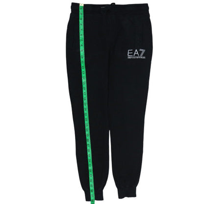 Emporio Armani EA7 Mens Black Logo Jogger Trousers Size L