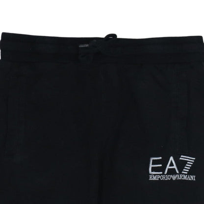 Emporio Armani EA7 Mens Black Logo Jogger Trousers Size L