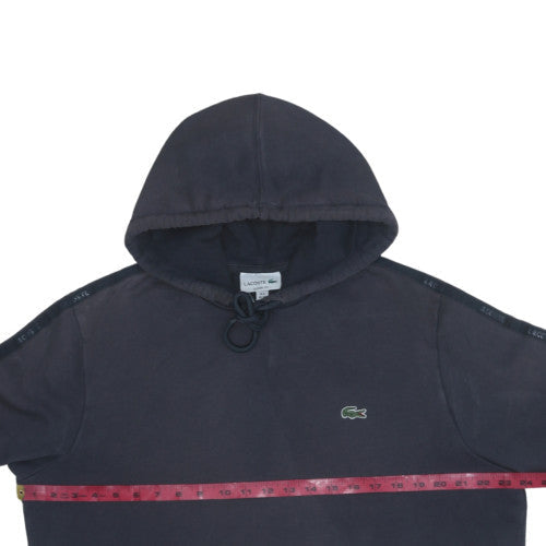 Mens UK Size XL Lacoste Black Pullover Hoodie