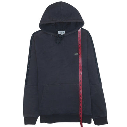 Mens UK Size XL Lacoste Black Pullover Hoodie