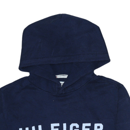 Mens UK Size M Hilfiger Denim Blue Pullover Hoodie