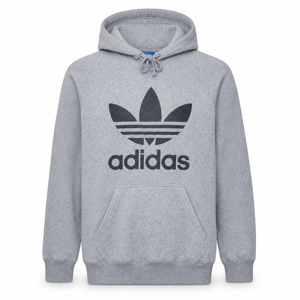 Mens UK Size M adidas Grey Pullover Hoodie
