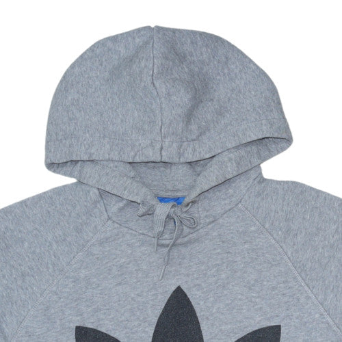 Mens UK Size M adidas Grey Pullover Hoodie