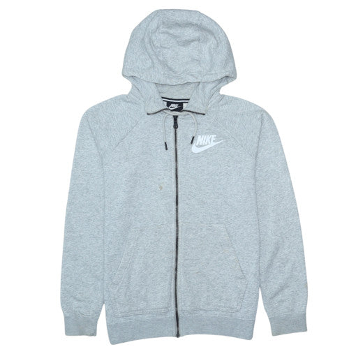 Womens UK Size S Nike Grey Full Zip Hoodie