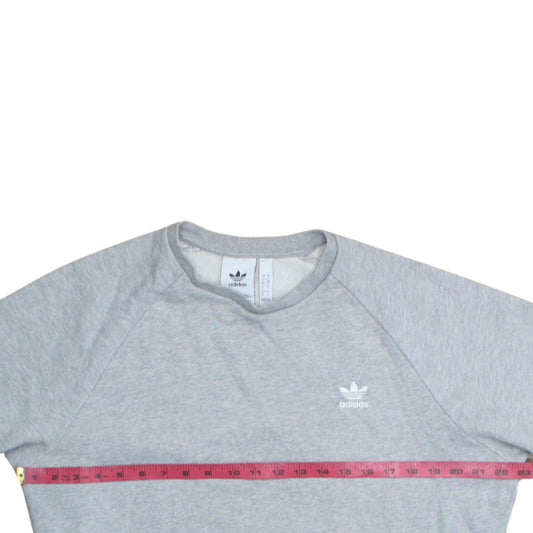 Mens UK Size L adidas Grey Pullover Sweatshirt