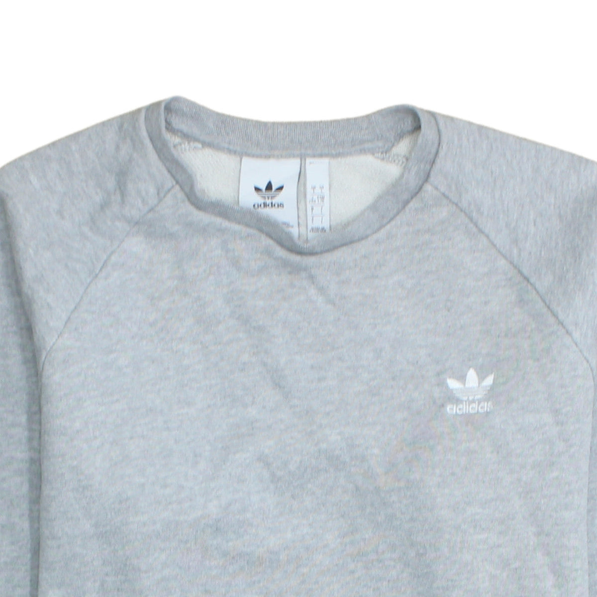 Mens UK Size L adidas Grey Pullover Sweatshirt