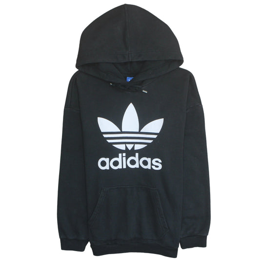 Womens UK Size L adidas Black Pullover Hoodie