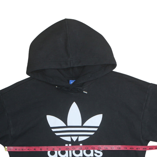 Womens UK Size L adidas Black Pullover Hoodie