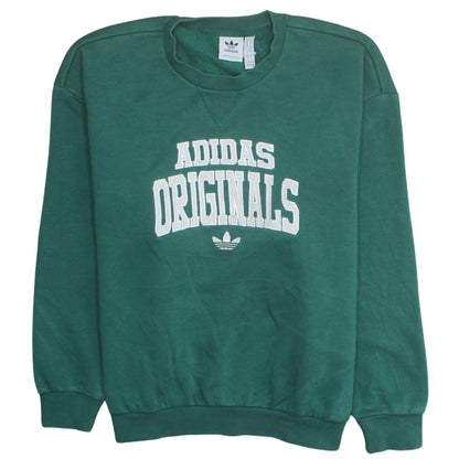 Womens UK Size S adidas Green Pullover Sweatshirt