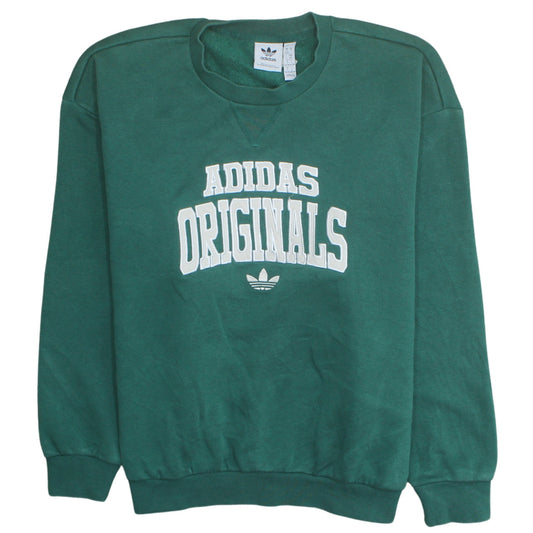 Womens UK Size S adidas Green Pullover Sweatshirt