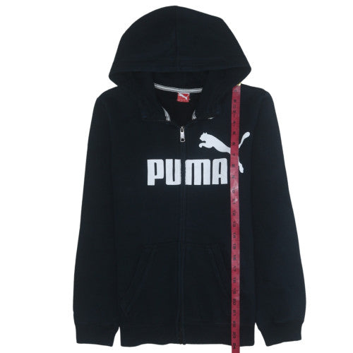 Boys UK Size 14 Years PUMA Black Full Zip Hoodie