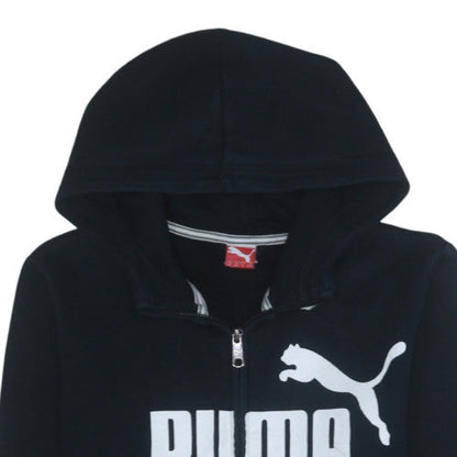 Boys UK Size 14 Years PUMA Black Full Zip Hoodie