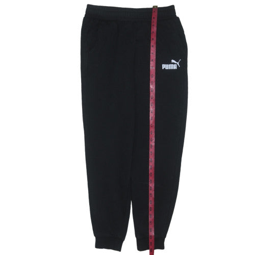 Boys UK Size 13-14 Years PUMA Regular Fit Jogger Black Trousers