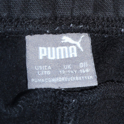 Boys UK Size 13-14 Years PUMA Regular Fit Jogger Black Trousers