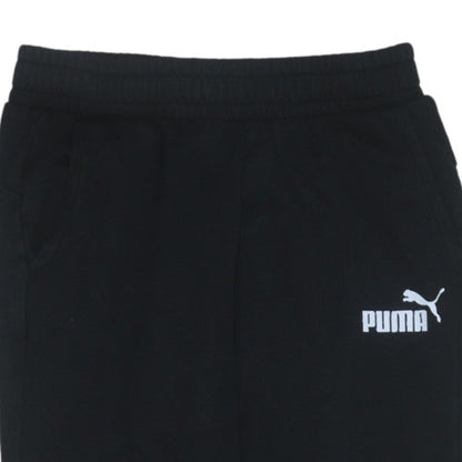 Boys UK Size 13-14 Years PUMA Regular Fit Jogger Black Trousers