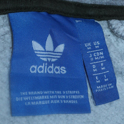 Mens UK Size M adidas Grey Full Zip Hoodie