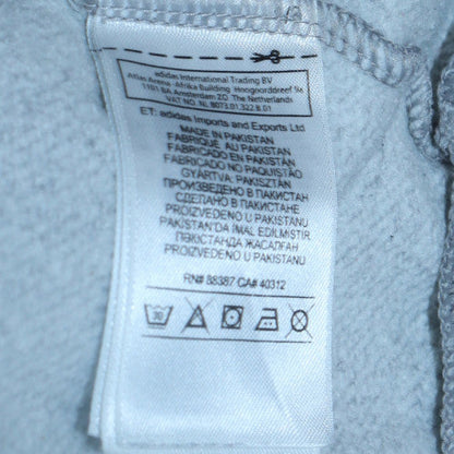 Mens UK Size M adidas Grey Full Zip Hoodie