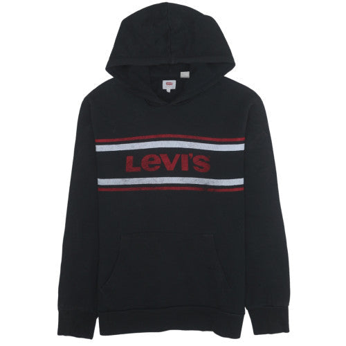Mens UK Size L Levi's Black Pullover Hoodie