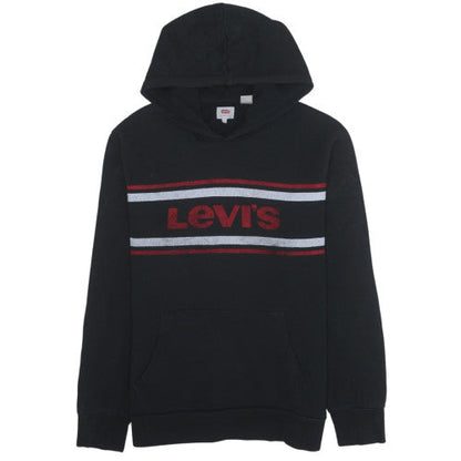 Mens UK Size L Levi's Black Pullover Hoodie