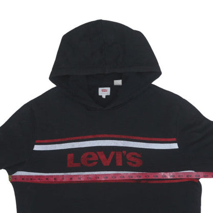 Mens UK Size L Levi's Black Pullover Hoodie
