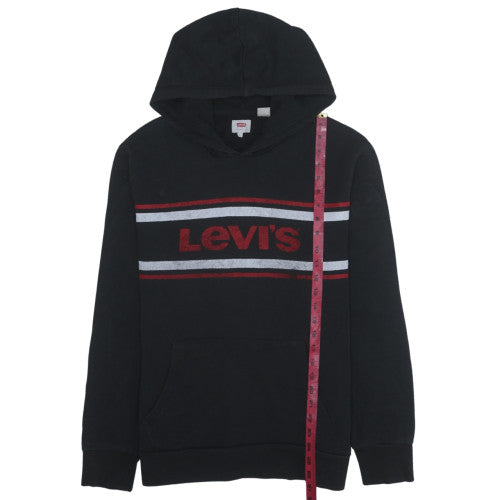 Mens UK Size L Levi's Black Pullover Hoodie