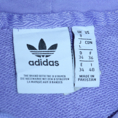 Womens UK Size 8 adidas Purple Pullover Hoodie