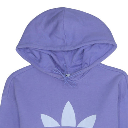 Womens UK Size 8 adidas Purple Pullover Hoodie