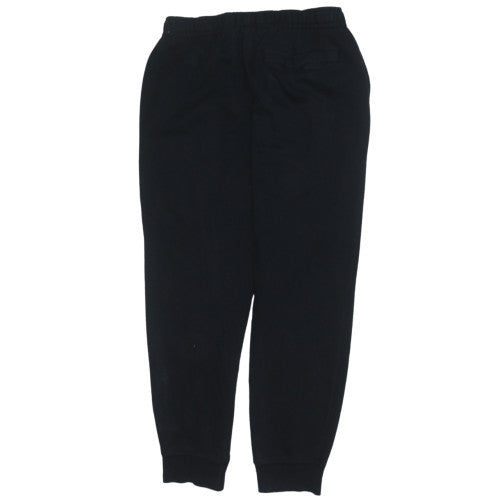 Mens UK Size M Nike Regular Fit Jogger Black Trousers