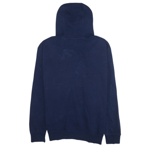 Mens UK Size 2XL Nike Blue Full Zip Hoodie