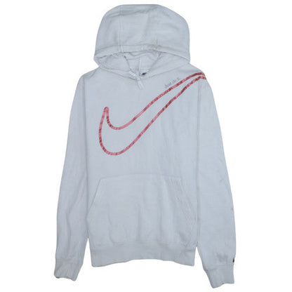 Mens UK Size M Nike White Pullover Hoodie