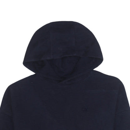 Mens UK Size L Calvin Klein Blue Pullover Hoodie