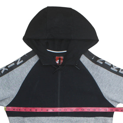 Mens UK Size L Nike Grey 1/2 Zip Hoodie